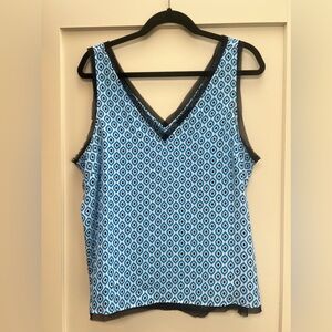 Halogen Frayed Edge Tank Top